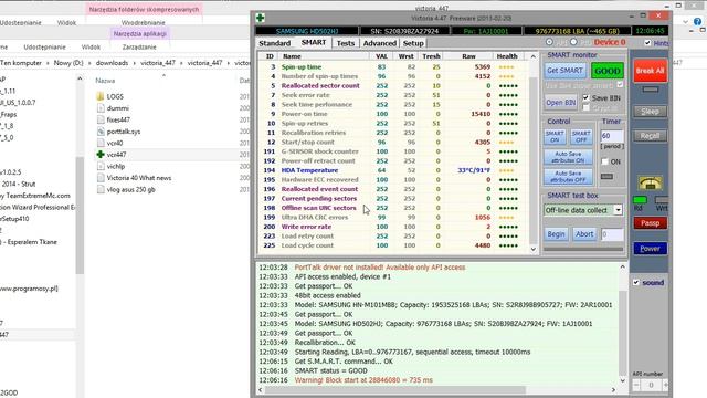 Diagnostyka dysku twardego programem victoria смотреть онлайн