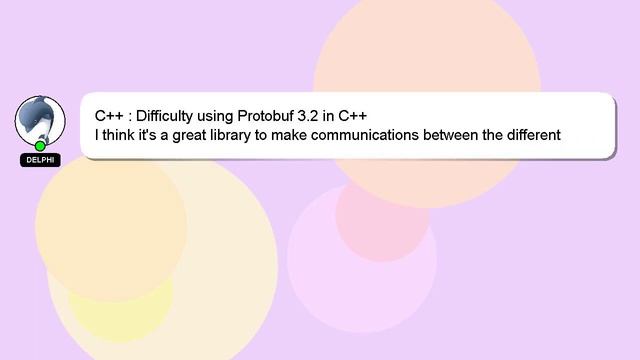 C++ : Difficulty using Protobuf 3.2 in C++ смотреть онлайн