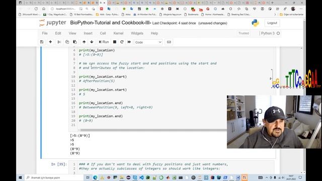 BioPython Moleküler Biyolojide Genetikte Bioinformatikte Python BioPython Uygulaması Ders 3 смотреть онлайн