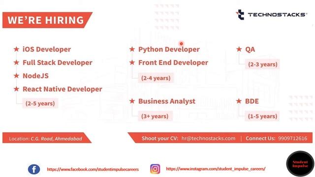 ahmedabad jobs | ahmedabad job vacancy | Technostacks Infotech Pvt. Ltd | ahmedabad | Feb & Mar 202 смотреть онлайн