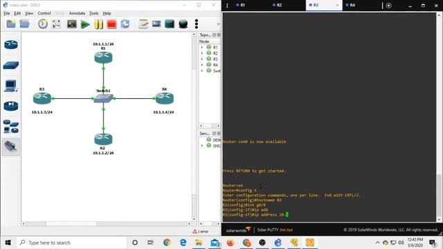 Cisco IOS Interface Configuration on GNS3 смотреть онлайн