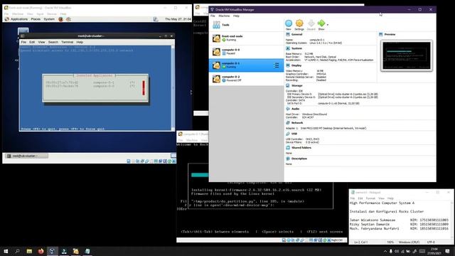 Tutorial Install Rocks Cluster 6.2 Virtualbox смотреть онлайн