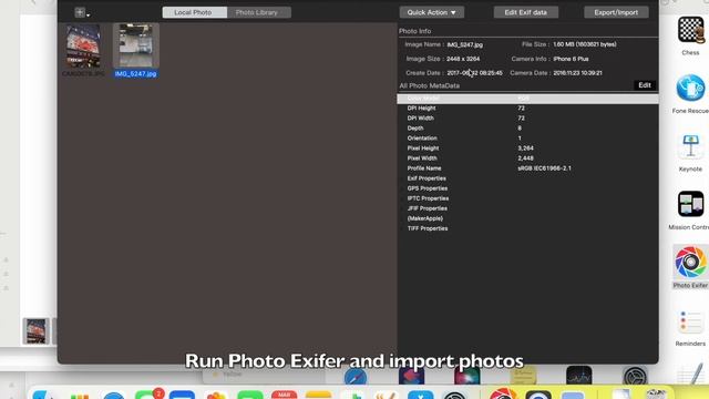 How to copy photo camera date to created date on Mac? смотреть онлайн