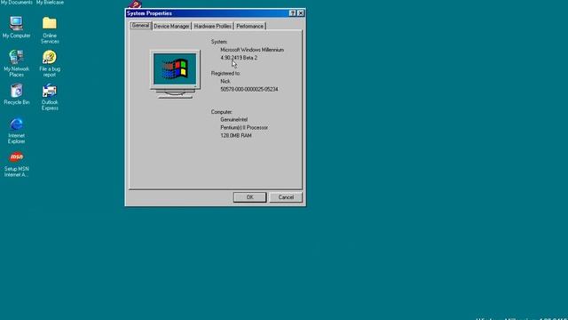 Microsoft Codename Millennium build 2419 in Microsoft Virtual PC 2007 смотреть онлайн