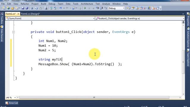 C# Tutorial 04 - Doing Sums using Numeric Variables - for Beginners смотреть онлайн