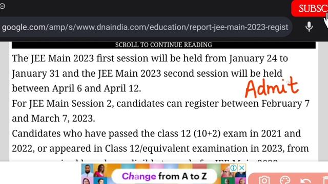 Official Notice✅: JEE Main 2023 Correction Window Open | JEE Mains 2023 Admit Card Release Date #je смотреть онлайн