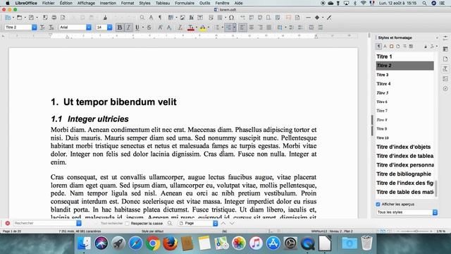 Affecter un style et le modifier dans LibreOffice (version 6 Mac) смотреть онлайн