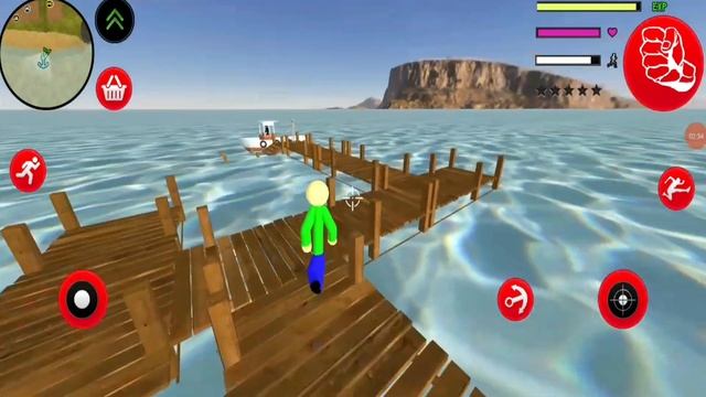 Süper Kahraman Boldi Çöp Adam - Baldi Stickman Superhero Vice Town #5 - Android Gameplay смотреть онлайн