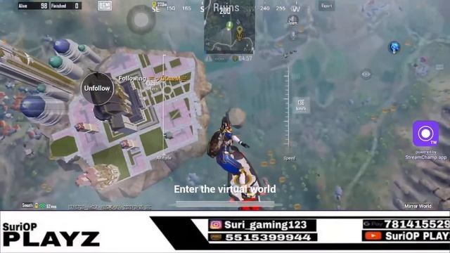 BGMI LIVE RANK PUSH || SuriOP PLAYZ ||iPhone11 || смотреть онлайн