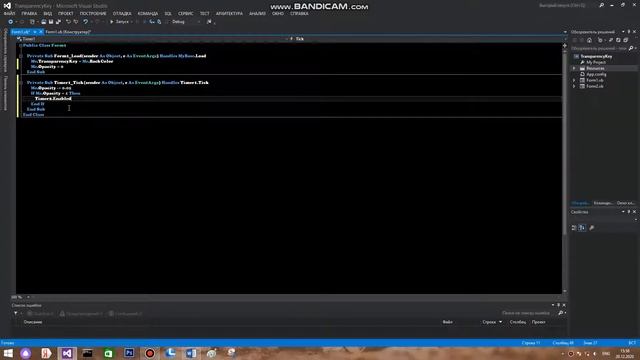 Visual basik net работа с TransparencyKey смотреть онлайн