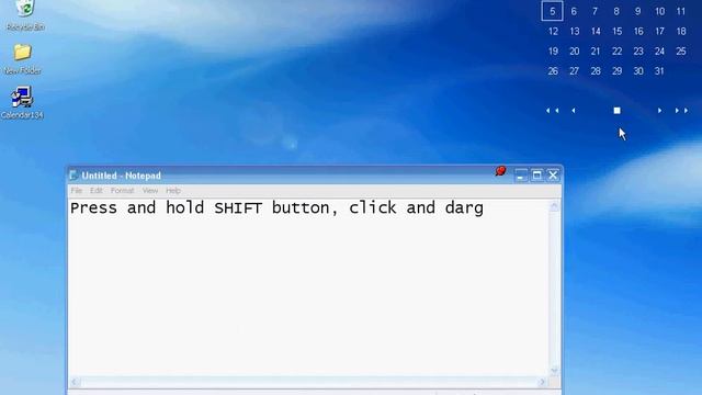 simple desktop Calendar смотреть онлайн