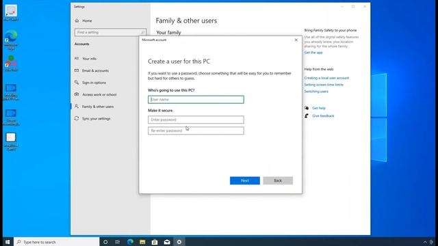 create, switch, delete another user account in windows 10 смотреть онлайн