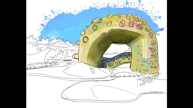 iPad Pro Procreate timelapse Urban Sketch from El nido de Quetzalcoatl смотреть онлайн