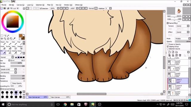 Eevee Speed Paint (paint tool sai) смотреть онлайн