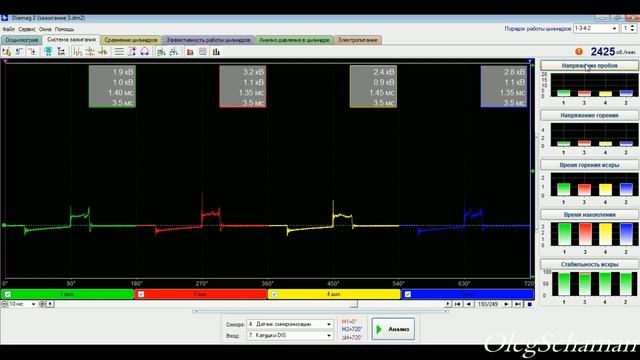 Неисправность катушки зажигания Ford Galaxy 2.3i. смотреть онлайн