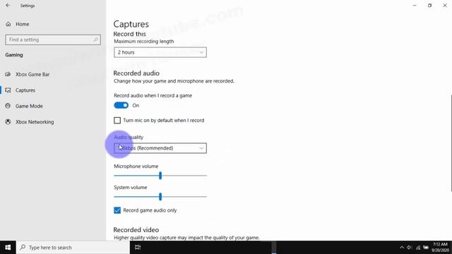 Windows 10 Home : How to set record Xbox Game audio quality смотреть онлайн