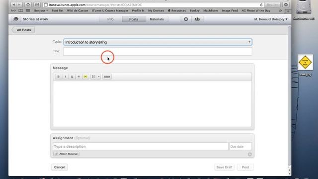 03 iTunes U- Creating a post смотреть онлайн