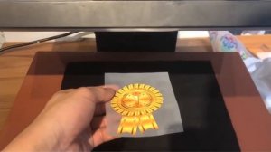 DTF print Gold, ДТФ печать термонаклеек для ткани с эффектом золота