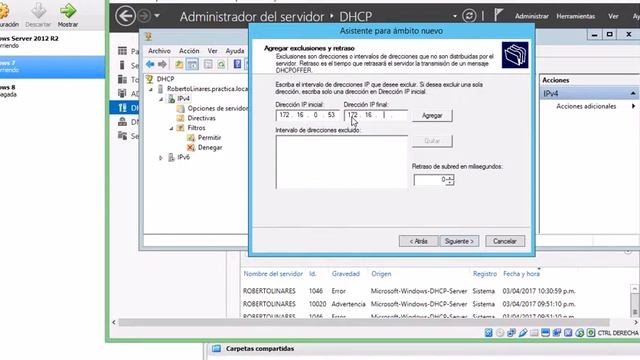 Configuración de DHCP en Windows server 2012R2 смотреть онлайн