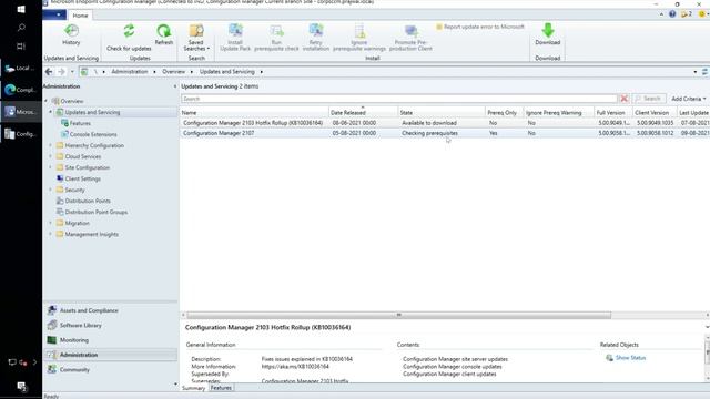 Step-by-step SCCM 2107 Upgrade смотреть онлайн