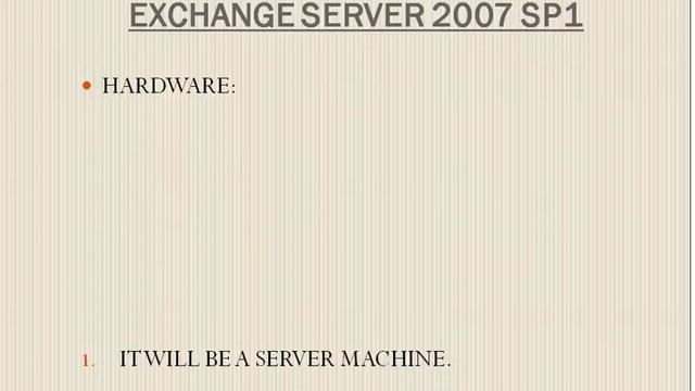 MS EXCHANGE:PRE-REQUIRED FILES/PATCHES FOR EXCHANGE SERVER 2007 1 FOR MAIL SERVER смотреть онлайн