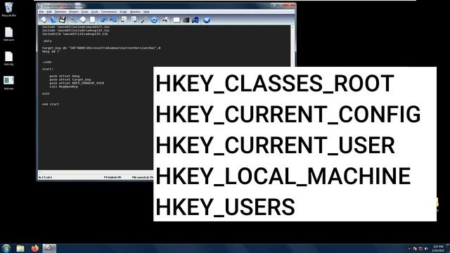 How to Open Registry Keys - RegOpenKey | MASM32 Assembly Programming смотреть онлайн