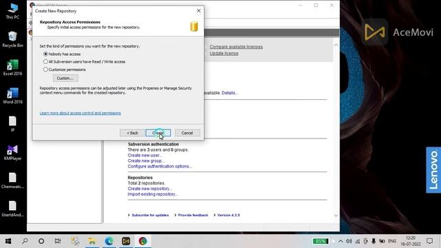 How to Add user in Svn server and Create Repository and Provide permission to the User смотреть онлайн