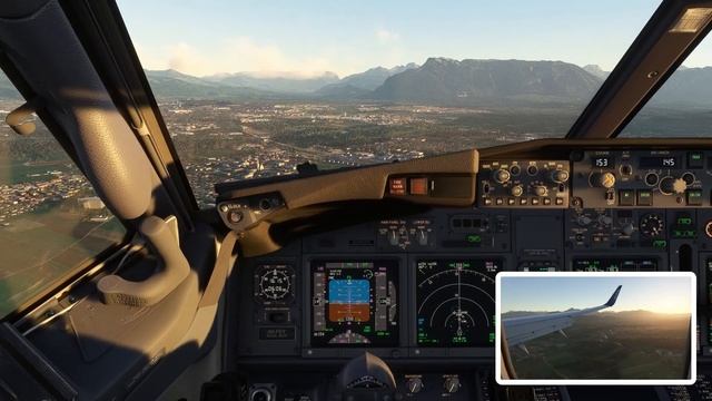 MSFS | Sunset Approach into Salzburg | FlyDubai | Boeing 737-800 смотреть онлайн