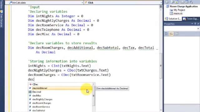 Hotel Billing Application using Visual Basic смотреть онлайн