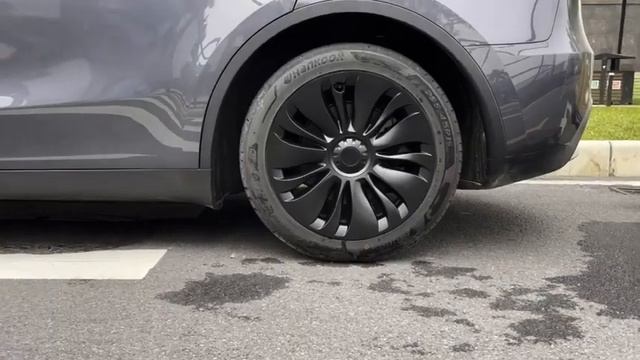 EVBASE Tesla Model Y Turbine Wheel Cover Model Y Hub caps 19-inch 4PCS Install#tesla смотреть онлайн