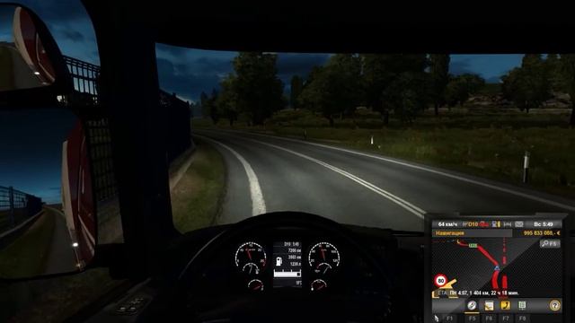 ♦ETS2♦Ночные покатушки♦ смотреть онлайн