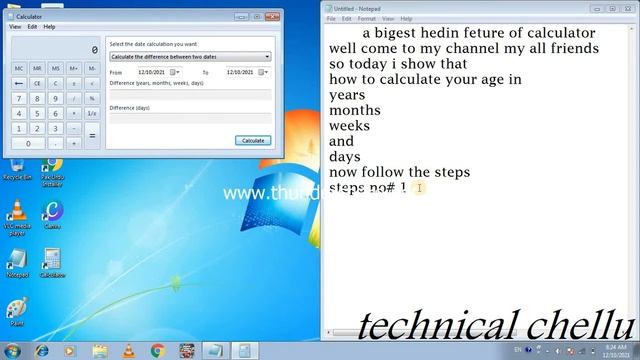 how to calculate your age on windows 7 calculator windows 7 trick computer hidin feature смотреть онлайн
