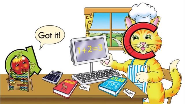 Letterland Story Corner - Clever Cat and the cake смотреть онлайн