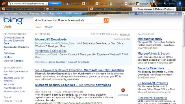 how download microsoft secruity Essentials for free смотреть онлайн