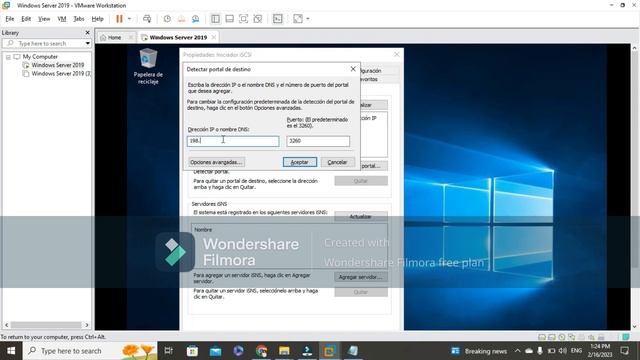 Configuración de la conexión de almacenamiento iSCSI Windows server 2019 смотреть онлайн