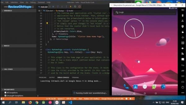 How to Visual Studio Code connect Flutter with Genymotion