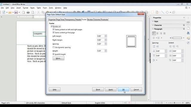 How to Insert Header & Footer in LibreOffice Writer | 9th Class | ITeS | NSQF | Part - 4 in Hindi смотреть онлайн