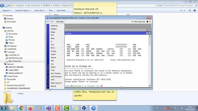 Tutorial instalasi mikrotik os dan windows 7 menggunakan virtual box смотреть онлайн