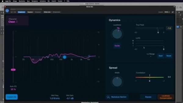 Logic Pro 10.8 Mastering Assistant