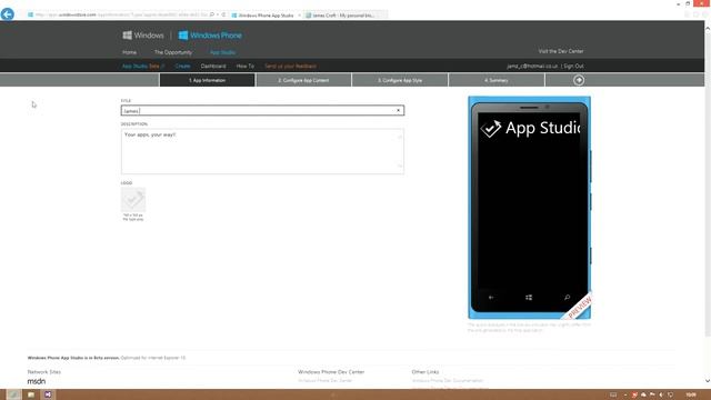 App studio in your browser смотреть онлайн