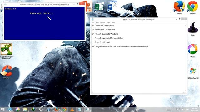 How To Activate Windows 8,8 1 And Microsoft Office PERMENANTLY!!!