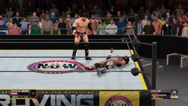 Epic WWE 2K16 Matches Ep 44: Caveman Joe Awesome vs James Mac смотреть онлайн