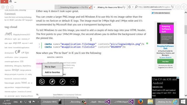 31- Windows Phone HTML Apps Part 2 смотреть онлайн
