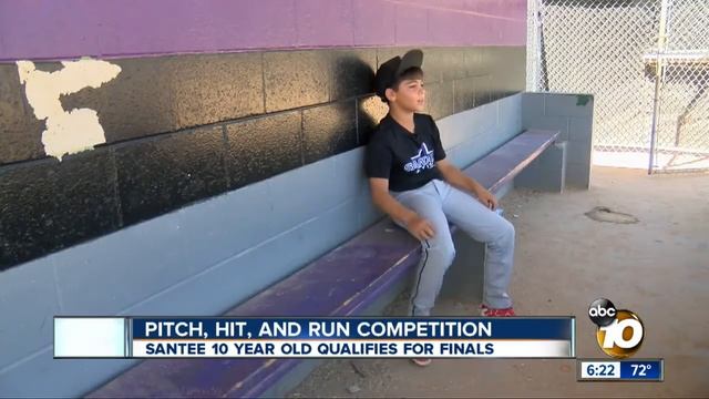 Santee boy qualifies for pitch, hit and run competition смотреть онлайн