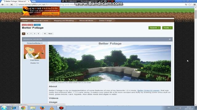 Pamoka:Kaip isirasyti minecraft better grass and better leaves mod 1.7.2 смотреть онлайн