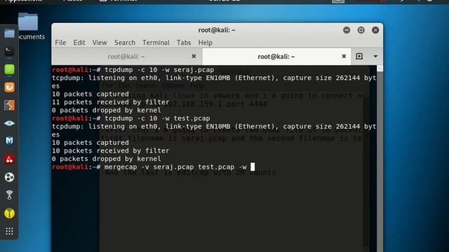 Tcpdump || mergecap|| editcap Capture tcp packets смотреть онлайн