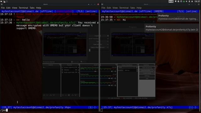 How to Use Profanity 0.10.0 XMPP Client on Manjaro 20.1 XFCE смотреть онлайн