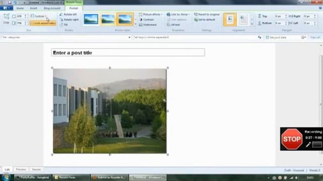 Windows Live Writer 2011 Bug Image Resizing смотреть онлайн