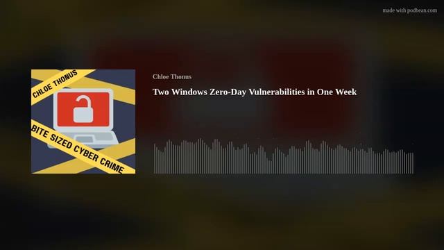 Two Windows Zero-Day Vulnerabilities in One Week смотреть онлайн
