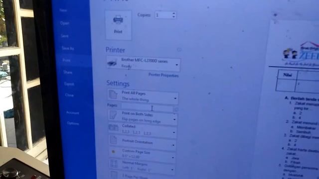 Cara ngeprint dokumen duplex (2sisi) Brother MFC-L2700D смотреть онлайн